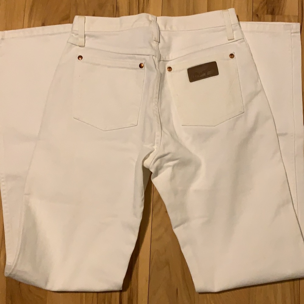 White Retro Wrangler Jeans